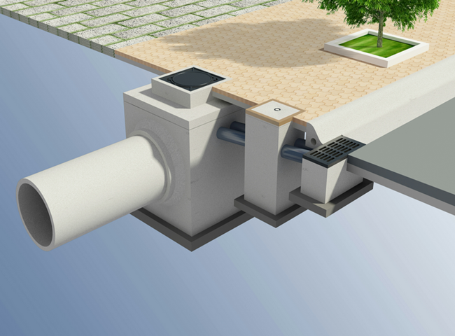 Mô hình hệ thống hố ga thoát nước mưa